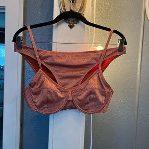 Orange glitter bikini